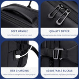 INRNN Expandable Backpack Men 17inch Laptop Backpacks 39L Waterproof Anti Theft Backpack Male Large Capacity Travel Business Bag
