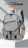 Nylon Zipper Solid Color Large Capacity USB New Backpack Leisure Travel Outdoor Academy Wind Backpack Waterproof Wear-resistant