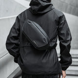 Waterproof Chest Bag, Solid Men's Crossbody Bag, Daily Phone Shoulder Bag, Travel Sports Sling Bag, Trend Men Fanny Pack