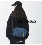 New Trend Messenger Bag Multi-function Sports Chest Bag Oxford Cloth Unisex Large-capacity Shoulder Bag  Crossbody Bags for Men