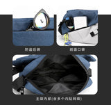 New Trend Messenger Bag Multi-function Sports Chest Bag Oxford Cloth Unisex Large-capacity Shoulder Bag  Crossbody Bags for Men