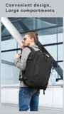 Bange 40L Travel Backpack Men USB  Anti-theft 17.3 Laptop Backpack School Expandable Bag Compass Fashion Male Backpack Large