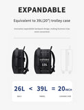 INRNN Expandable Backpack Men 17inch Laptop Backpacks 39L Waterproof Anti Theft Backpack Male Large Capacity Travel Business Bag