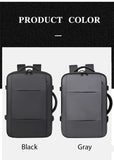 17 inch Laptop Pack Expandable Large-Capacity Business Travel Shoulder Bag Waterproof Classic Carry On Luggage Bag Men Backpack