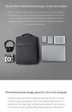 New Xiaomi Minimalist Urban Backpack 2 Men's and Women's 15.6 Inch Laptop USB Travel Backpack 20L Notebook Backpack Waterproof