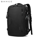Bange 40L Travel Backpack Men USB  Anti-theft 17.3 Laptop Backpack School Expandable Bag Compass Fashion Male Backpack Large
