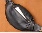 GURO Men's Real Leather Chest Bag High Quality Deluxe Waist Bag Outdoor Sports Sling Bag multifunctional Satchel Daily Crossbody