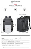 40L Expandable USB Travel Backpack, Flight Approved Carry on Bags for Airplanes,Water Resistant Durable 17-inch backpack men