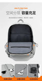 Nylon Zipper Solid Color Large Capacity USB New Backpack Leisure Travel Outdoor Academy Wind Backpack Waterproof Wear-resistant