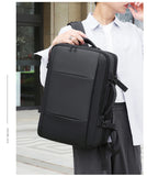 17 inch Laptop Pack Expandable Large-Capacity Business Travel Shoulder Bag Waterproof Classic Carry On Luggage Bag Men Backpack