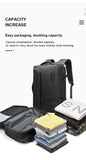 Men and Women Vacuum Backpack 16 inch Vacuum Seal Business Travel Compression Expandable Airline Approved Backpack with Air Pump