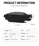 Waterproof Chest Bag, Solid Men's Crossbody Bag, Daily Phone Shoulder Bag, Travel Sports Sling Bag, Trend Men Fanny Pack