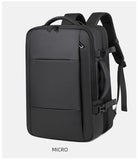 17 inch Laptop Pack Expandable Large-Capacity Business Travel Shoulder Bag Waterproof Classic Carry On Luggage Bag Men Backpack