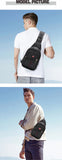 SWISS Men Chest Bags Outdoor Leisure Waterproof Shoulder Crossbody Bag Large Space Chest Bag men Practical Durable Sling Bag