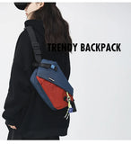 New Trend Messenger Bag Multi-function Sports Chest Bag Oxford Cloth Unisex Large-capacity Shoulder Bag  Crossbody Bags for Men