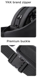 BANGE Big Capacity Waterproof Multifunction Crossbody Bag Men Shoulder Bag Male Sling Chest Bags For Waist Belt Matching