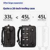 Bange 35L/45L Travel Backpack Men Business Aesthetic Backpack School Bag Large 17.3 Laptop Waterproof Fashion Backpack Male