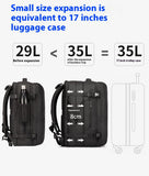 Bange 35L/45L Travel Backpack Men Business Aesthetic Backpack School Bag Large 17.3 Laptop Waterproof Fashion Backpack Male