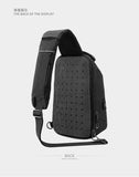 Mark Ryden Men shoulder bag fashion outdoor chest bag portable messenger bag breathable honeycomb back light