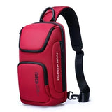 BANGE Crossbody Bag For Men Portable Waterproof Shoulder Messenger Bags Male Travel Short Trip Chest Bag Fit For 9.7 Inch iPad