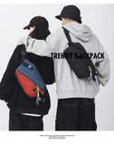 New Trend Messenger Bag Multi-function Sports Chest Bag Oxford Cloth Unisex Large-capacity Shoulder Bag  Crossbody Bags for Men