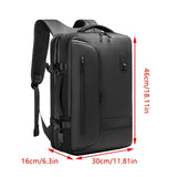 Men and Women Vacuum Backpack 16 inch Vacuum Seal Business Travel Compression Expandable Airline Approved Backpack with Air Pump