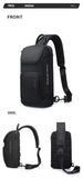 BANGE Crossbody Bag For Men Portable Waterproof Shoulder Messenger Bags Male Travel Short Trip Chest Bag Fit For 9.7 Inch iPad