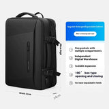 Mark Ryden 17 inch Laptop Backpack Male Bag USB Recharging Multi-layer Space Travel Male Bag Anti-thief Mochila