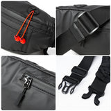 Men Fanny Pack with Anti-theft Zip, Waterproof Sports Outdoor Sling Bag, Adjustable Crossbody Belt Bag for Travel Walk Cycling