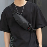 Fashion Chest Bag Men's 2025 Lightweight Waterproof Shoulder Bag Multi-functional Leisure Waist Packs Travel Chest Bag for Male