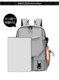 Nylon Zipper Solid Color Large Capacity USB New Backpack Leisure Travel Outdoor Academy Wind Backpack Waterproof Wear-resistant