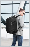 Bange 40L Travel Backpack Men USB  Anti-theft 17.3 Laptop Backpack School Expandable Bag Compass Fashion Male Backpack Large
