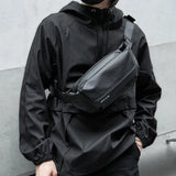 Waterproof Chest Bag, Solid Men's Crossbody Bag, Daily Phone Shoulder Bag, Travel Sports Sling Bag, Trend Men Fanny Pack