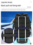 40L Expandable USB Travel Backpack, Flight Approved Carry on Bags for Airplanes,Water Resistant Durable 17-inch backpack men