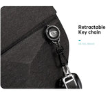 BANGE Men Oxford Waterproof Multifunction Hard Shoulder Bags Messenger Chest Sling Crossbody Bags Travel For 7.9 inch iPad