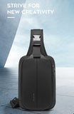 BANGE Male Shoulder Bags USB Charging Crossbody Bags Men Anti Theft Chest Bag School Summer Short Trip Messengers Bag
