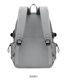 Nylon Zipper Solid Color Large Capacity USB New Backpack Leisure Travel Outdoor Academy Wind Backpack Waterproof Wear-resistant