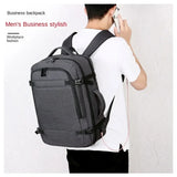 40L Expandable USB Travel Backpack, Flight Approved Carry on Bags for Airplanes,Water Resistant Durable 17-inch backpack men