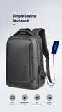 Heroic Knight Multifunctional Men's Backpack 15.6" Laptop Backpack Waterproof Large Capacity Work Travel Backpack with USB Port