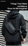 Waterproof Chest Bag, Solid Men's Crossbody Bag, Daily Phone Shoulder Bag, Travel Sports Sling Bag, Trend Men Fanny Pack