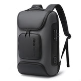 BANGE Fashion Anti-theft New Style Big Capacity USB Charging Backpack Water-resistant Oxford Casual Travel Bag for Male Mochila