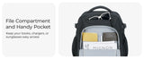 BAGSMART Rolling Backpack 17 Inch Laptop Water Resistant Large Capacity 40L Travel Luggage Wheeled Backpack for Men Women