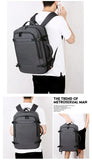 40L Expandable USB Travel Backpack, Flight Approved Carry on Bags for Airplanes,Water Resistant Durable 17-inch backpack men