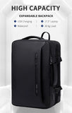 INRNN Expandable Backpack Men 17inch Laptop Backpacks 39L Waterproof Anti Theft Backpack Male Large Capacity Travel Business Bag