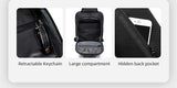 BANGE Male Shoulder Bags USB Charging Crossbody Bags Men Anti Theft Chest Bag School Summer Short Trip Messengers Bag