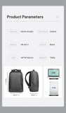 Heroic Knight Multifunctional Men's Backpack 15.6" Laptop Backpack Waterproof Large Capacity Work Travel Backpack with USB Port