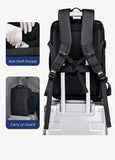 INRNN Expandable Backpack Men 17inch Laptop Backpacks 39L Waterproof Anti Theft Backpack Male Large Capacity Travel Business Bag