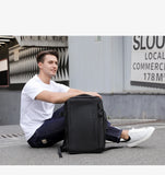 INRNN Expandable Backpack Men 17inch Laptop Backpacks 39L Waterproof Anti Theft Backpack Male Large Capacity Travel Business Bag