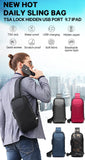 Bange 40L Travel Backpack Men USB  Anti-theft 17.3 Laptop Backpack School Expandable Bag Compass Fashion Male Backpack Large