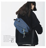 New Trend Messenger Bag Multi-function Sports Chest Bag Oxford Cloth Unisex Large-capacity Shoulder Bag  Crossbody Bags for Men
